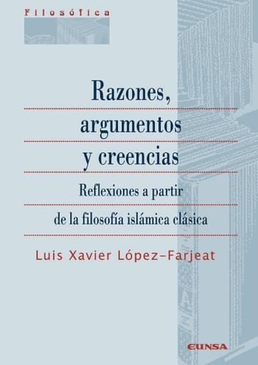 Portada del libro «Razones, argumentos y creencias», de L. López-Farjeat