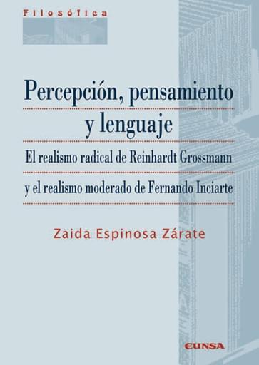 Portada del libro «Percepción, pensamiento y lenguaje», de Z. Espinosa