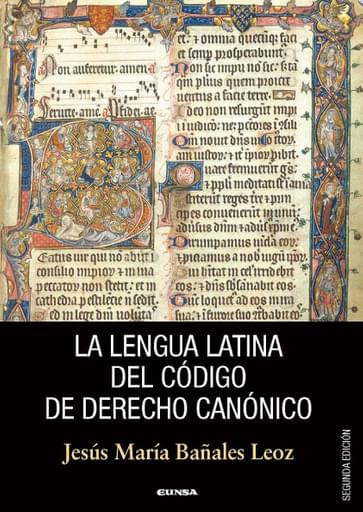 Portada del libro «La lengua latina del código de derecho canónico», de J. Bañales