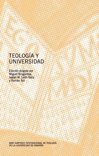 Portada del libro «Teología y universidad», de M. Brugarolas, I. León-Sanz