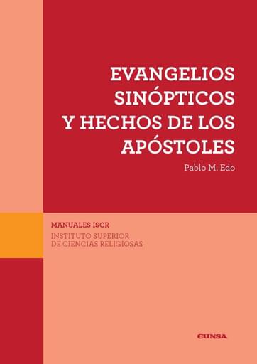 Portada del libro «Evangelios sinópticos y hechos de los apóstoles», de P. Edo
