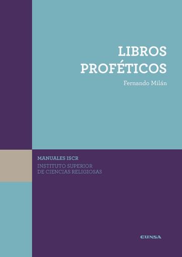 Portada del libro «Libros preféticos», de F. Milán