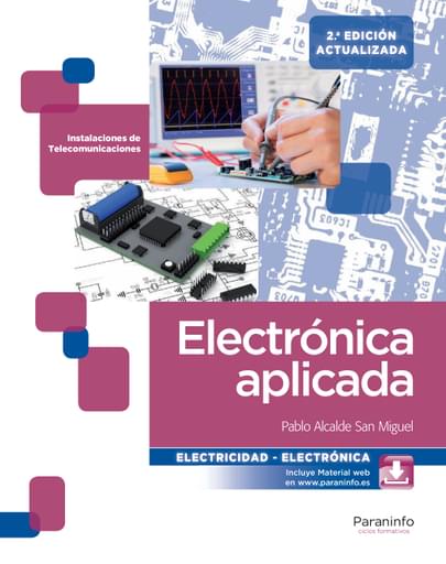Portada del libro «Electrónica aplicada», de P. Alcalde