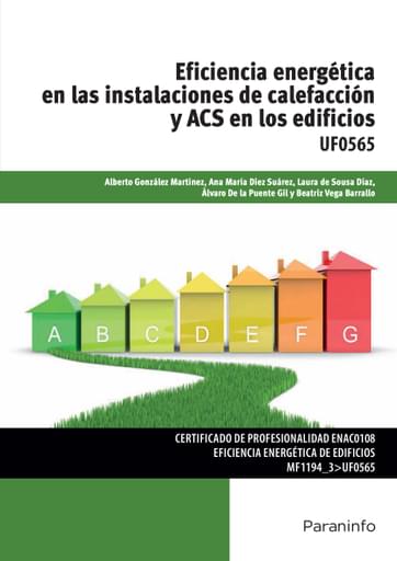 Portada del libro «Eficiencia energética en las instalaciones de calefacción y ACS en los edificios UF0565»