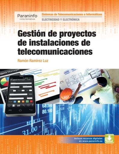 Portada del libro «Gestión de proyectos de instalaciones de telecomunicaciones», de R. Ramírez