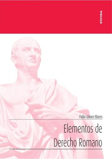 Portada del libro «Elementos de derecho romano», de P. Gómez-Blanes