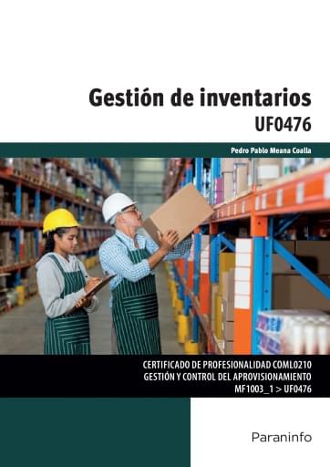 Portada del libro «Gestión de inventarios UF0476», de P: Meana
