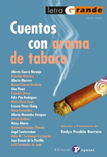 Portada del libro «Cuentos con aroma de tabaco», de R. Puebla