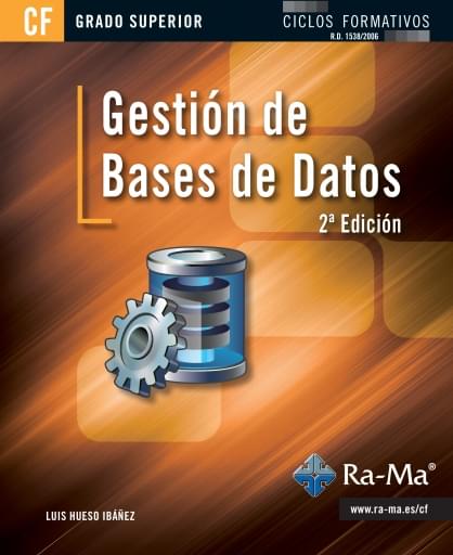 Portada del libro «Gestión de bases de datos», de L. Hueso