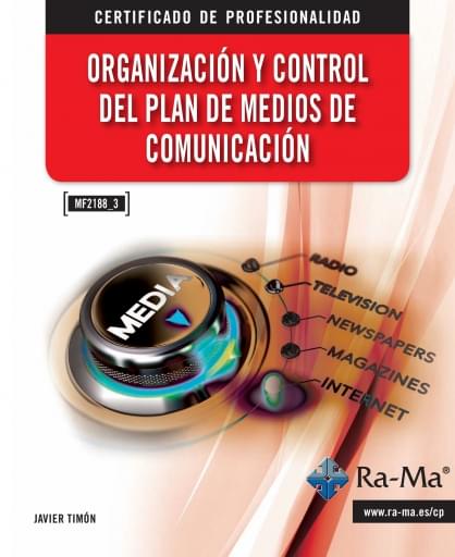 Portada del libro «Organización y control del plan de medios de comunicación», de J. Timón