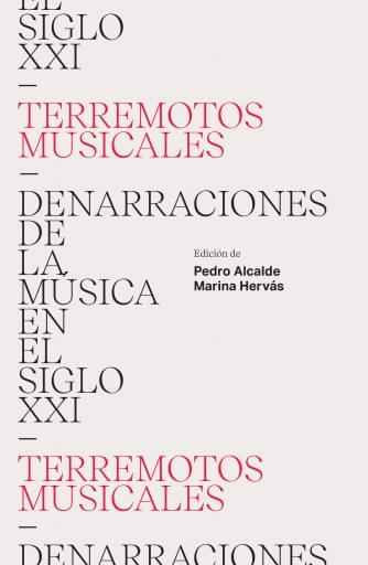 Portada del libro «Terremotos musicales», de Pedro Alcalde, Marina Hervás