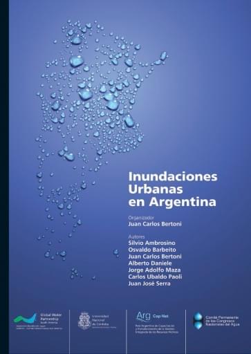 Portada del libro «Inundaciones urbanas en Argentina», de J. Bertoni