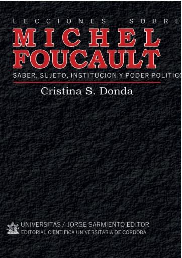 Portada del libro «Lecciones sobre Michel Foucault», de C. Donde