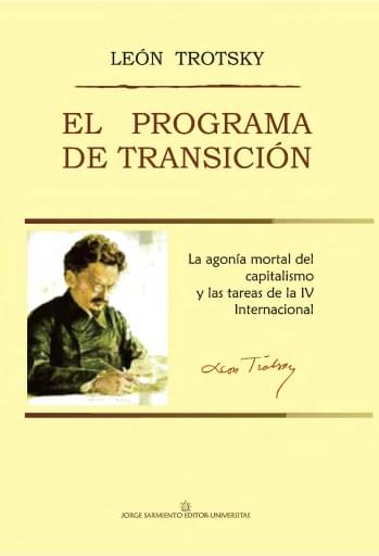 Portada del libro «El programa de transición», de L. Trotsky