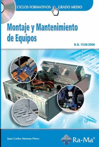 Portada del libro «Montaje y mantenimiento de equipos», de J. Moreno-Pérez