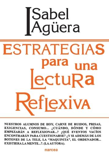 Portada del libro «Estrategias para una lectura reflexiva», de Agüera,, I