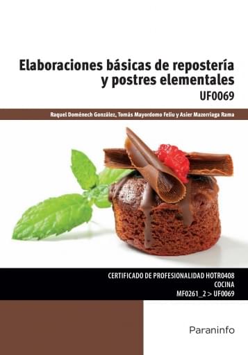 Portada del libro «Elaboraciones básicas de repostería y postres elementales», de T. Mayordomo, A. Mazorriaga