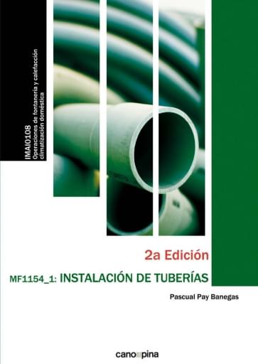 Portada del libro «MF1154 Instalación de tuberías», de Pascual Pay Banegas