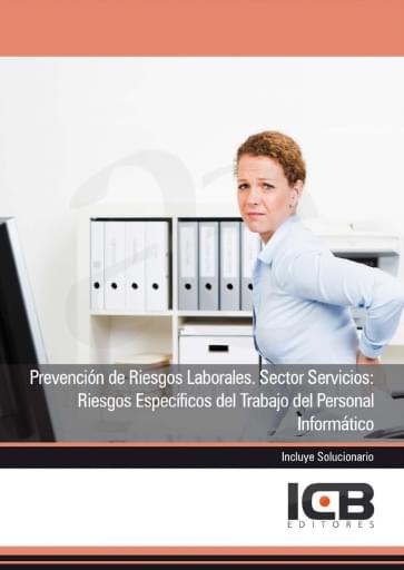 Portada del libro «Prevención de riesgos laborales. sector servicios: riesgos específicos del trabajo del personal informático», de E. Navas
