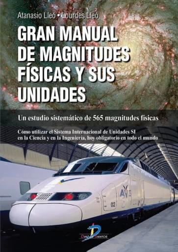 Portada del libro «Gran manual de magnitudes físicas y sus unidades», de Lleo
