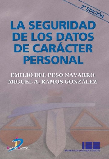 Portada del libro «Seguridad de los datos de carácter personal. 2ª ed.», de Navarro