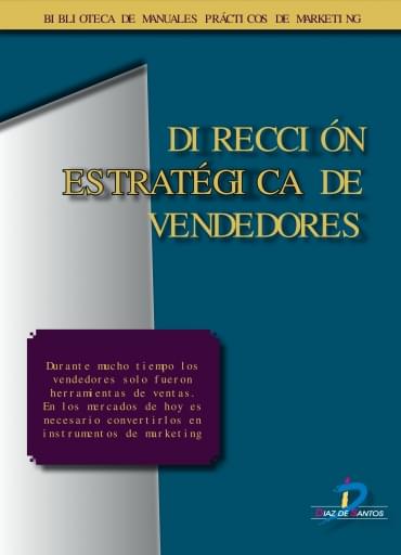 Portada del libro «Dirección estratégica de vendedores», de Publishing