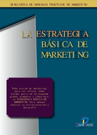 Portada del libro «Estrategia básica de marketing», de Publishing