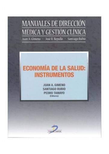 Portada del libro «Economía de la salud: instrumentos», de Ullastres