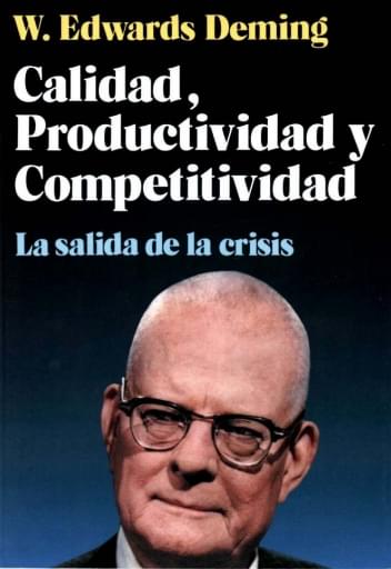 Portada del libro «Calidad, productividad y competitividad», de Deming