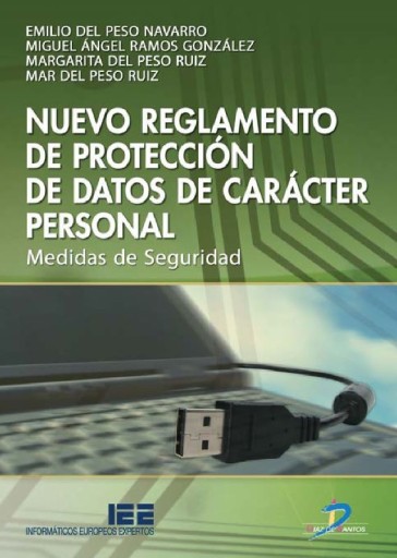 Portada del libro «Nuevo reglamento de protección de datos de carácter personal», de Navarro