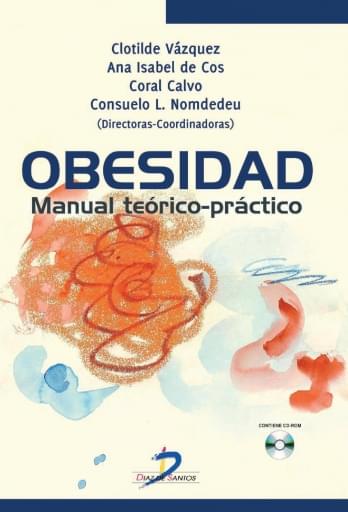 Portada del libro «Obesidad: manual teórico-practico», de Vázquez