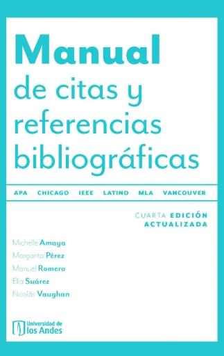 Manual de citas y referencias bibliográficas. 4ª ed.