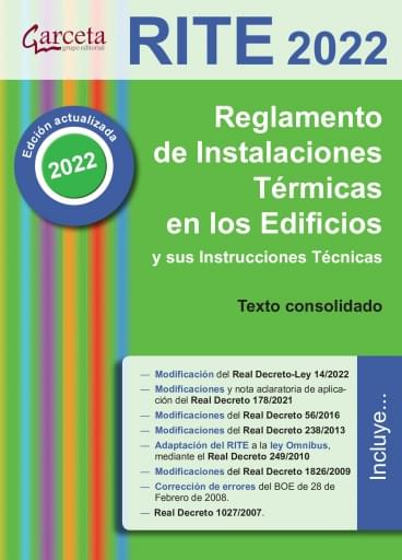 RITE 2022 Reglamento de Instalaciones Térmicas en los Edificios