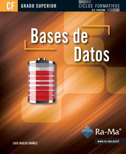 Portada del libro «Bases de datos», de L. Hueso