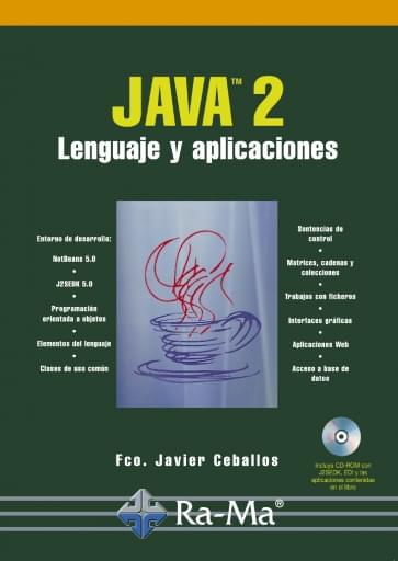 Portada del libro «Java 2», de F Ceballos