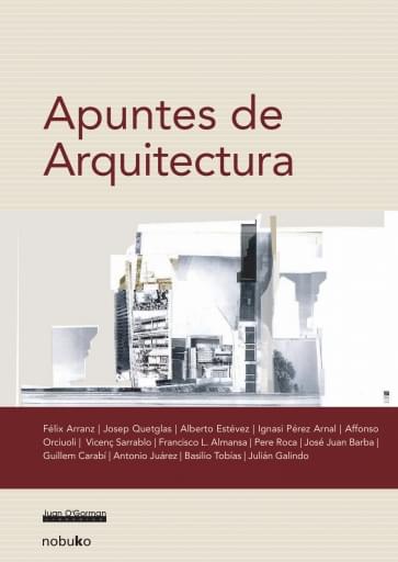 Portada del libro «Apuntes de arquitectura», de F. Arranz, J. Quetglas
