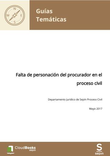 Falta de personación del procurador en el proceso civil