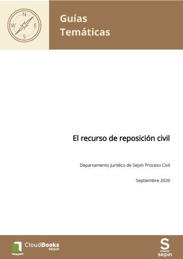El recurso de reposición civil