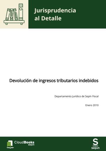 Devolución de ingresos tributarios indebidos