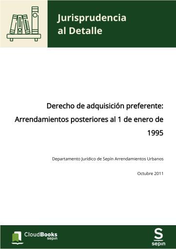 Derecho de adquisición preferente: Arrendamientos posteriores al 1 de enero de 1995