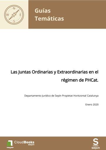 Las Juntas Ordinarias y Extraordinarias en el régimen de PHCat.