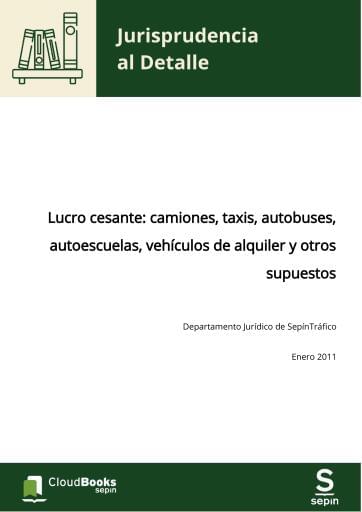 Lucro cesante: camiones, taxis, autobuses, autoescuelas, vehículos de alquiler y otros supuestos