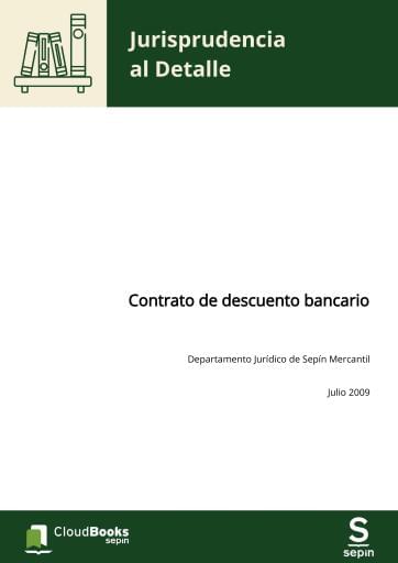 Contrato de descuento bancario