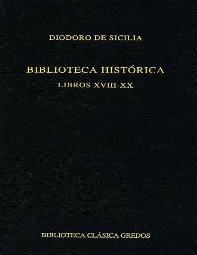 Biblioteca Histórica. Libros XVIII-XX