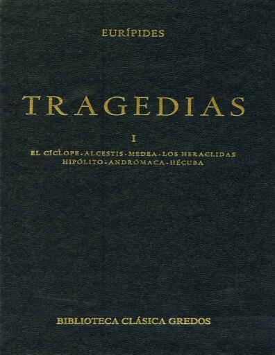 Tragedías (Euripides) Vol. 1