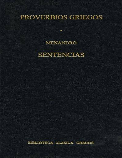 Proverbios Griegos. Sentencias