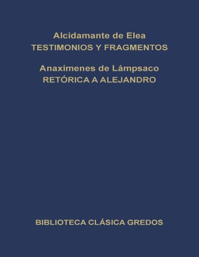 Testimonios Y Fragmentos Retorica Alejan