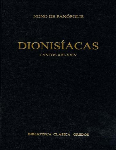 Dionisíacas. Cantos XIII-XXIV
