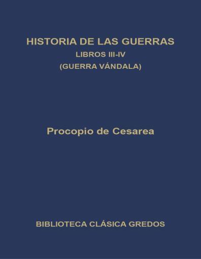 Historia de las Guerras. Libros III-IV. Guerra Vándala
