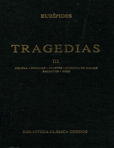 Tragedías (Euripides) Vol. 3